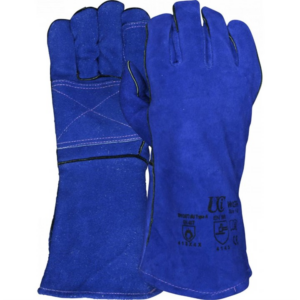 UCI WGB-DP DOUBLE PALM WELDING GAUNLET BLUE - SIZE 11 - Pair