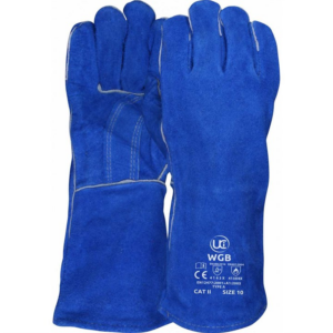 UCI WGB SINGLE PALM WELDING MIG GAUNTLET BLUE - SIZE 11 - Pair