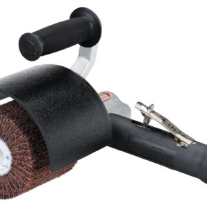 Dynabrade 13403 Dynisher Finishing Tool .7 hp, 7 Degree Offset, 4,500 RPM, 5/8"-11 Thread, Extended Shroud