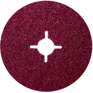Norton F100 Aluminium Oxide (Maroon) Fibre Discs 115mm x 22mm  - Pack of 100