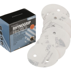 Indasa Rhynogrip Filmline Aluminium Oxide Self-Grip Discs 75mm No Holes  - Pack of 50