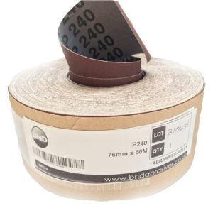 Awuko KT62F J-Flex Cloth Roll Aluminium Oxide 76mm x 50M (Various Grits Available) fits Axminster Drum Sander