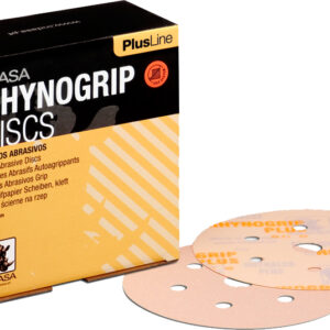 Indasa Rhynogrip Plusline Aluminium Oxide Self-Grip Discs 150mm Ultravent  - Pack of 50 - Image 1