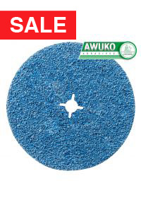 Awuko ZT62X Zirconia Cloth Floor Sanding Edger Disc 178mm with Centre Hole  - Pack of 50 (fits Lagler FLIP Edge Sander)