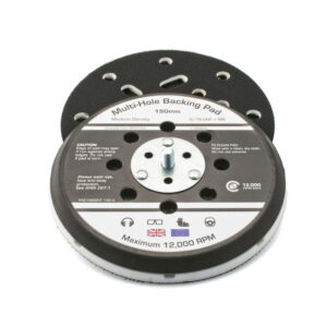 Flexipads 17099 5/16 UNF (+ M8 Adaptor)  150mm Random Orbital Sander Velcro Backing Pads (Multihole, Medium Density)
