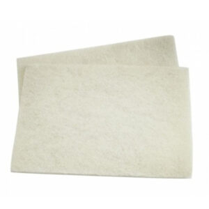 3M 7441 White Non-Abrasive ScotchBrite Handpad 115mm x 225mm (Pack of 10)