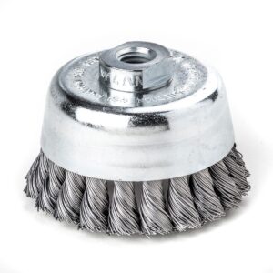 Lessmann Knot Cup Brush with Bridle 125mm x M14 STH0.35 1ROW - 487.117