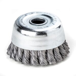 Lessmann Steel Knot Cup Brushes without Bridle, 2 rows 150mm x 5/8" STH0.50 488.248