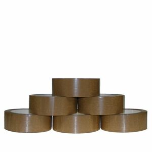 Buff Vinyl Packaging Tape 9025 - 50mm x 66m - Pack of 6 