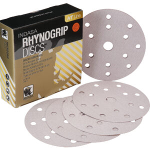 Indasa Rhynogrip HT Line Aluminium Oxide Self-Grip Discs 150mm 15 Hole P40 - Pack of 50 (C51126) - Image 1