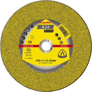 Klingspor A24 Extra Cutting-off Discs (Flat) 230mm x 3mm x 22.23mm - Pack of 25