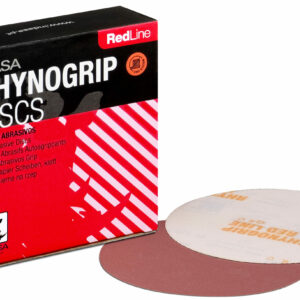 Indasa Rhynogrip Redline Aluminium Oxide Self-Grip Discs 150mm Plain / No Hole P1000 - Pack of 50 - Image 1