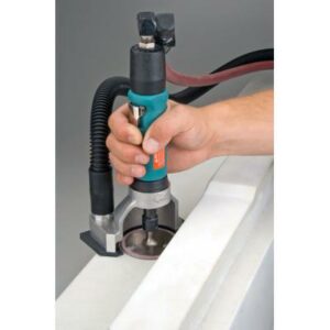 Dynabrade 52418 3" Flush Cut-Off Wheel Tool, Central Vac 7Hp, Straight -Line, 20,000 RPM. Rear Exhaust, 3/8" Collet - Image 3