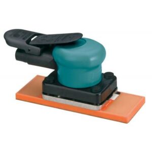 Dynabrade 58511 68 mm x 175 mm Dynabug II Orbital Sander, Non-Vacuum .11 hp, 10,000 RPM, 3/32" (2 mm) Dia. Orbit, Rear Exhaust
