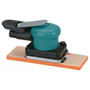 Dynabrade 58514 68 mm x 196 mm Dynabug II Orbital Sander, Non Vacuum .11 hp, 8,000 RPM, 3/16" Dia. Orbit, Rear Exhaust, Hook Pad