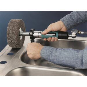 Dynabrade 13200 Dynastraight® Finishing Tool .7 hp, Straight-Line, 950 RPM, Rear Exhaust, 5/8" (16 mm) or 1" (25 mm) Dia. Arbor