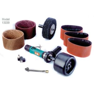 Dynabrade 13220 Dynastraight® Finishing Tool Versatility Kit .7 hp, Straight-Line, 3,400 RPM, Rear Exhaust, 5/8"-11 Arbor