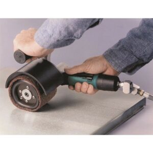 Dynabrade 13301 Mini-Dynisher Finishing Tool .4 hp, 7 Degree Offset, 950 RPM, Rear Exhaust, 5/8" (16 mm) Dia. Arbor