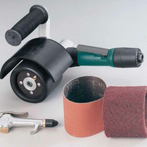 Dynabrade 13310 Mini-Dynisher Finishing Tool Versatility Kit .4 hp, 7 Degree Offset, 3,200 RPM, Rear Exhaust, 5/8" (16 mm) Dia. Arbor