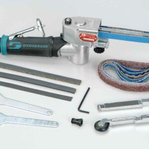 Dynabrade 15006 Mini-Dynafile® II Abrasive Belt Tool Versatility Kit .4 hp, 7 Degree Offset, 25,000 RPM, Rear Exhaust, for 1/8"-1/2" W x 12" L (3-13 mm x 305 mm) Belts