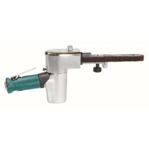 Dynabrade 40381 Dynafile® II Abrasive Belt Tool, Slow Speed .4 hp, 7 Degree Offset, 5,000 RPM, Front Exhaust, for 1/4"-3/4" W x 18" L (6-19 mm x 457 mm) Belts