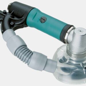 Dynabrade 50210 3" (76 mm) Dia. Self-Generated Vacuum Right Angle Disc Sander .4 hp, 15,000 RPM, Geared, Extended Rear Exhaust, Locking-Type Female Pad, Trimmed Shroud
