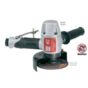 Dynabrade 50303 4-1/2"-5" (114 mm-127 mm) Dia. Vertical Depressed Center Wheel Grinder 1.2 hp, 12,000 RPM, Side Exhaust, 5/8"-11 Spindle Thread