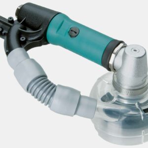 Dynabrade 50570 3" (76 mm) Dia. Self-Generated Vacuum Right Angle Disc Sander .4 hp, 15,000 RPM, Geared, Extended Rear Exhaust, Locking-Type Female Pad, Shroud