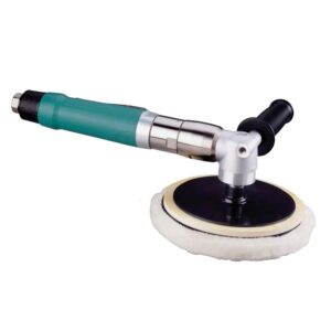 Dynabrade 51395 6"-8" (152 mm-203 mm) Dia. Right Angle Two-Hand Rotary Buffer 1 hp, 1,800 RPM, Rear Exhaust, M14 x 2 Spindle Thread