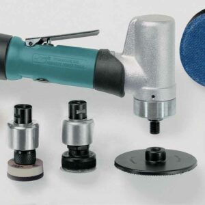 Dynabrade 51415 7 Degree Offset Mini-Dynorbital® Random Orbital Sander Versatility Kit .4 hp, 3,200 RPM, 3/16" (5 mm) Dia. Orbit, Rear Exhaust