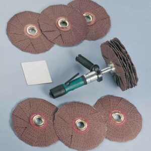 Dynabrade 52061 Dyninger Finishing Tool Basic Versatility Kit .4 hp, Straight-Line, 200-950 RPM, Rear Exhaust, 5/8" (16 mm) or 1" (25 mm) Dia. Arbor