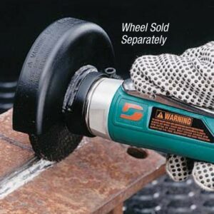 Dynabrade 52373 4" (102 mm) Dia. Straight-Line Type 1 Wheel Grinder 1 hp, 12,000 RPM, Rear Exhaust, 3/8"-24 Spindle Thread