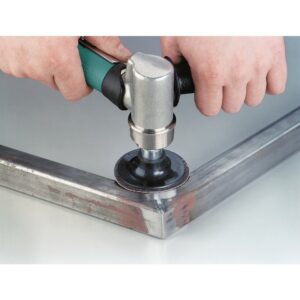 Dynabrade 52410 3" (76 mm) Dia. 7 Degree Offset Disc Sander .7 hp, 15,000 RPM, Gearless, Front Exhaust, Locking-Type Female Pad - Image 1