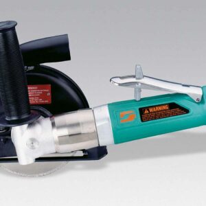 Dynabrade 52438 5" (127 mm) Dia. 7 Degree Offset Vacuum Cut-Off Wheel Tool 1 hp, 12,000 RPM, Rear Exhaust, 3/8"-24 Spindle Thread
