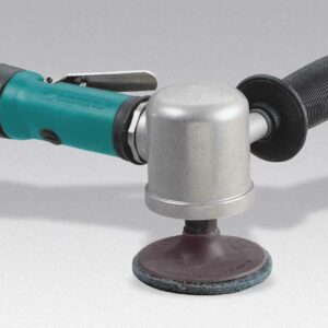 Dynabrade 52557 3" (76 mm) Dia. Right Angle Disc Sander .55 hp, 15,000 RPM, Gearless, Extended Rear Exhaust, Locking-Type Female Pad