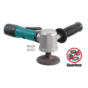 Dynabrade 52558 3" (76 mm) Dia. Right Angle Disc Sander .55 hp, 15,000 RPM, Gearless, Rear Exhaust, Locking-Type Female Pad