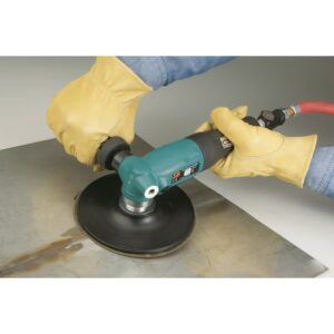Dynabrade 52802 7" (178 mm) Dia. Right Angle Disc Sander 1.3 hp, 7,200 RPM, Side Exhaust, 5/8"-11 Spindle Thread