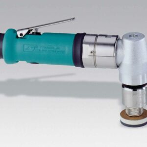 Dynabrade 53415 Right Angle Mini-Dynorbital® Random Orbital Sander .4 hp, 3,200 RPM, 3/16" (5 mm) Dia. Orbit, Rear Exhaust, for Male Locking-Type Pads