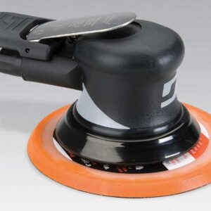 Dynabrade 56826 6" (152 mm) Dia. Non-Vacuum Dynorbital® Supreme Random Orbital Sander .28 hp, 12,000 RPM, 3/16" (5 mm) Dia. Orbit, Rear Exhaust