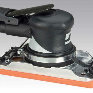 Dynabrade 57810 3-2/3" W x 7" L (93 mm x 178 mm) Dynabug® Orbital Sander, Non-Vacuum .24 hp, 10,000 RPM, 3/32" (2.5 mm) Dia. Orbit