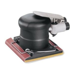 Dynabrade 57920 4" W x 4-5/16" L (102 mm x 110 mm) Dynabug® "Model T" Orbital Sander, Non-Vacuum with Clips 20,000 RPM, 3/32" (2.5 mm) Dia. Orbit, Rear Exhaust