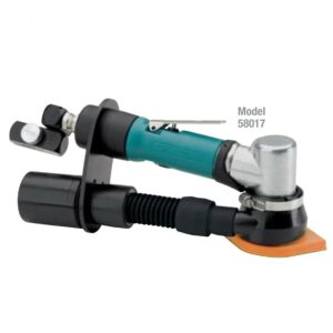 Dynabrade 58017 Dynafine® Detail Sander, Central Vacuum .12 hp, 7 Degree Offset, 15,000 RPM, 1/32" (0.8 mm) Dia. Orbit, Rear Exhaust