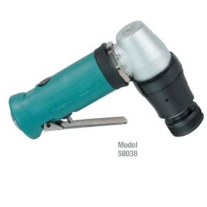 Dynabrade 58034 1-1/4" (32 mm) Dia. Right Angle Mini-Orbital Sander .4 hp, 12,000 RPM, Geared, 1/8" (3 mm) Dia. Orbit, Rear Exhaust, for Locking-Type Pad