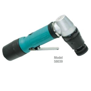 Dynabrade 58039 1-1/4" (32 mm) Dia. Right Angle Mini-Orbital Sander .4 hp, 12,000 RPM, Geared, 1/8" (3 mm) Dia. Orbit, Rear Exhaust, for 1/4"-20 Female Pad