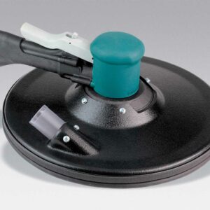 Dynabrade 58041 11" (279 mm) Dia. Two-Hand Gear-Driven Sander, Central Vacuum .45 hp, 950 RPM, Rear Exhaust