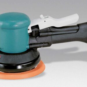 Dynabrade 58405 6" (152 mm) Dia. Two-Hand Dynorbital® Random Orbital Sander, Non-Vacuum .45 hp, 12,000 RPM, 3/16" (5 mm) Dia. Orbit, Rear Exhaust