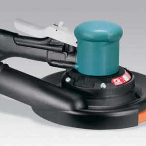 Dynabrade 58414 8" (203 mm) Dia. Two-Hand Dynorbital® Random Orbital Sander, Central Vacuum .45 hp, 10,000 RPM, 3/16" (5 mm) Dia. Orbit, Rear Exhaust