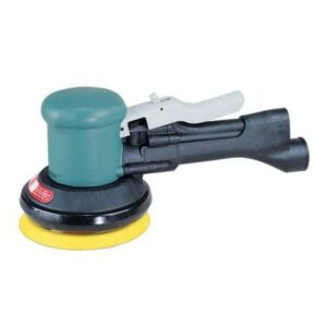 Dynabrade 58415 5" (127 mm) Dia. Two-Hand Dynorbital® Random Orbital Sander, Non-Vacuum .45 hp, 12,000 RPM, 3/8" (10 mm) Dia. Orbit, Rear Exhaust