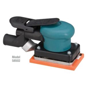 Dynabrade 58502 3" W x 4-1/4" L (76 mm x 108 mm) Dynabug® II Orbital Sander, Central Vacuum .15 hp, 10,000 RPM, 3/32" (2.5 mm) Dia. Orbit, Rear Exhaust