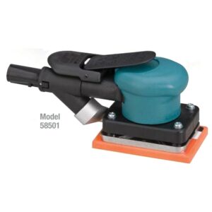 Dynabrade 58504 3-1/4" W x 5" L (82 mm x 127 mm) Dynabug® II Orbital Sander, Self-Generated Vacuum .15 hp, 10,000 RPM, 3/32" (2.5 mm) Dia. Orbit, Rear Exhaust